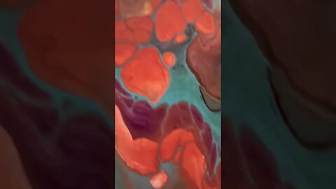 Painted a glass table top! #fluidart