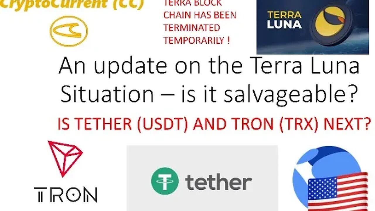 Terra Luna chain has been HALTED (UPDATE). Is TRON and USDT next?#theyareafteryourstablecoins