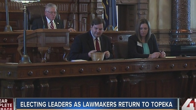 Lawmakers return to Topeka, elect leaders