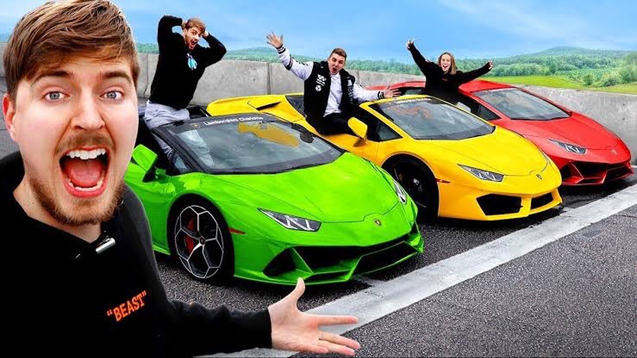 Lamborghini Race Me Jo Jitega, Lamborghini Uski |#Mrbeast #Mrbeast_hindi