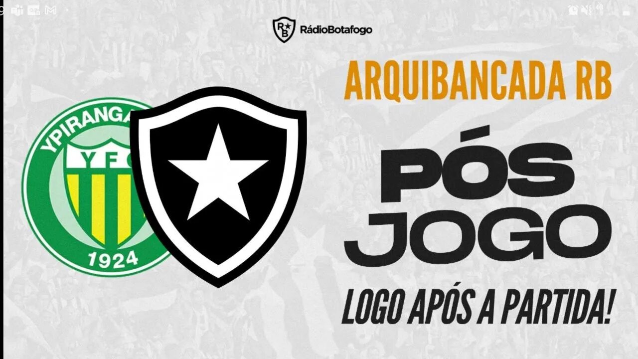Ypiranga x Botafogo pela Copa do Brasil - Pós jogo ao vivo