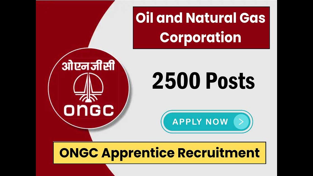 ONGC Apprentice Recruitment 2023 Notification for 2500 Posts, Online Form\