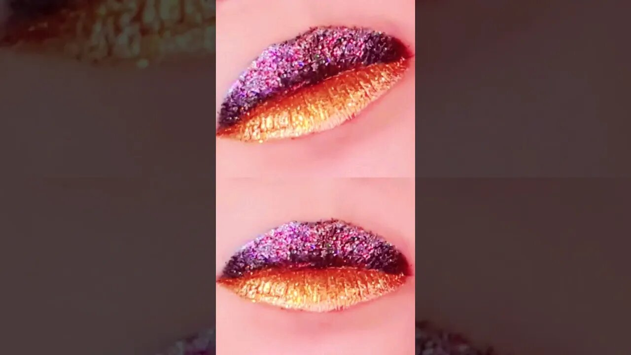 Creative Lip Art Makeup Design #shorts #shortvideo #viral #lipswatches #trending #fyp #short