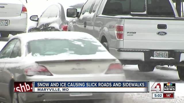 Northwest Missouri residents see more snow than ice