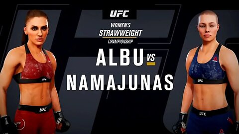 EA Sports UFC 3 Gameplay Rose Namajunas vs Alexandra Albu