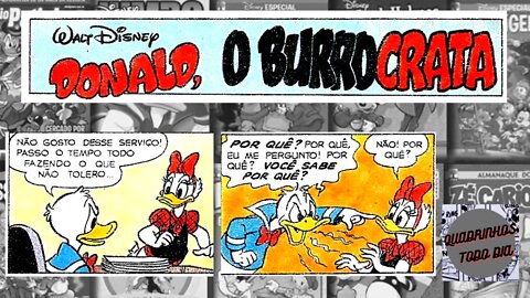 PATO DONALD em O BURROCRATA (GIBI PATO DONALD 1884)