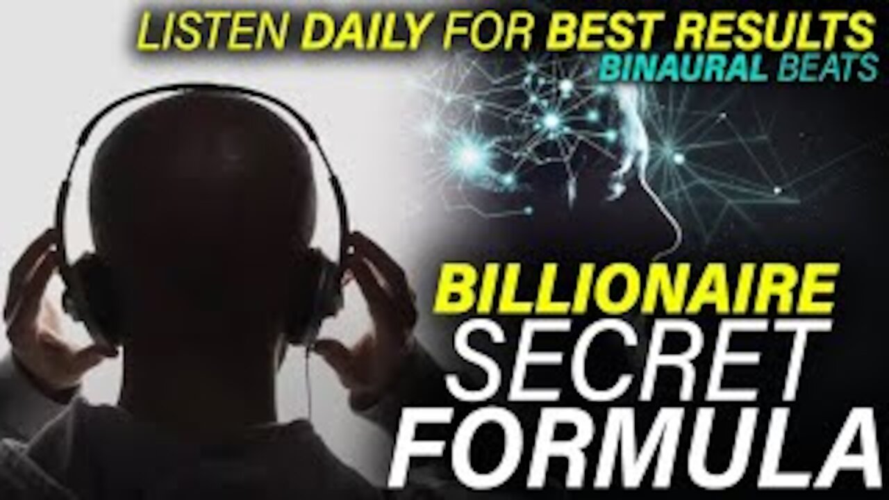 Billionaire Formula [Binaural beats]| Attract Massive Amount of Money Immediately | Abundance