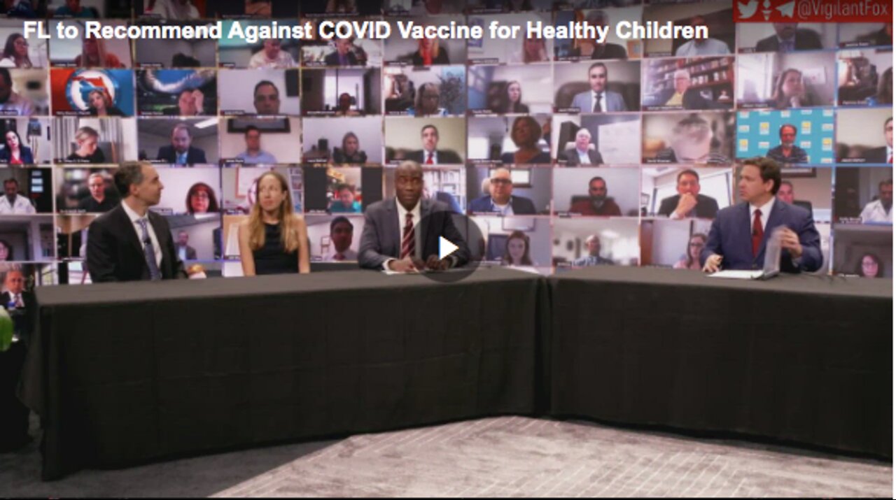 Florida recommending against injecting healthy children with COVID-19 vaccine