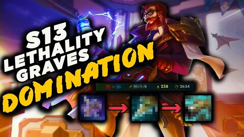 Preseason 13 Lethality Graves Domination! How To Play Graves Jungle In Preseason!