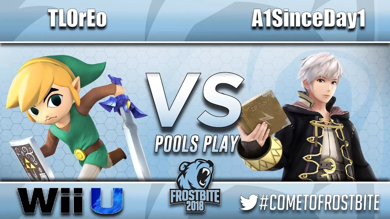 AXN | TLOrEo (Toon Link) vs. A1SinceDay1 (Robin) - Wii U Pools Play - FrostBite 2018