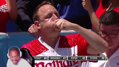 Watching Joey Chestnut eats 71 hot dogs to win Nathan’s Hot Dog Eating Contest for 12th time