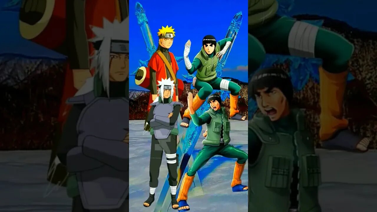 Naruto, Jiraiya VS Guy, Rock Lee - WHO IS STRONGEST??.#shorts