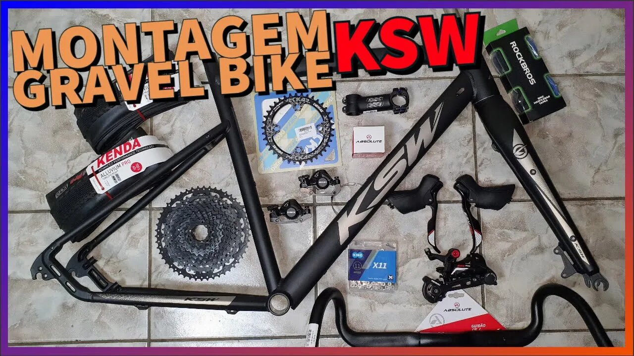 Confira esta montagem de Gravel Bike KSW, Sensah SRX Pro, Kenda Alluvium! Quanto saiu pra montar?