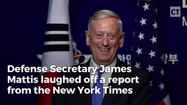 Mattis Laughs Off NYT Report about WH "Frustration"