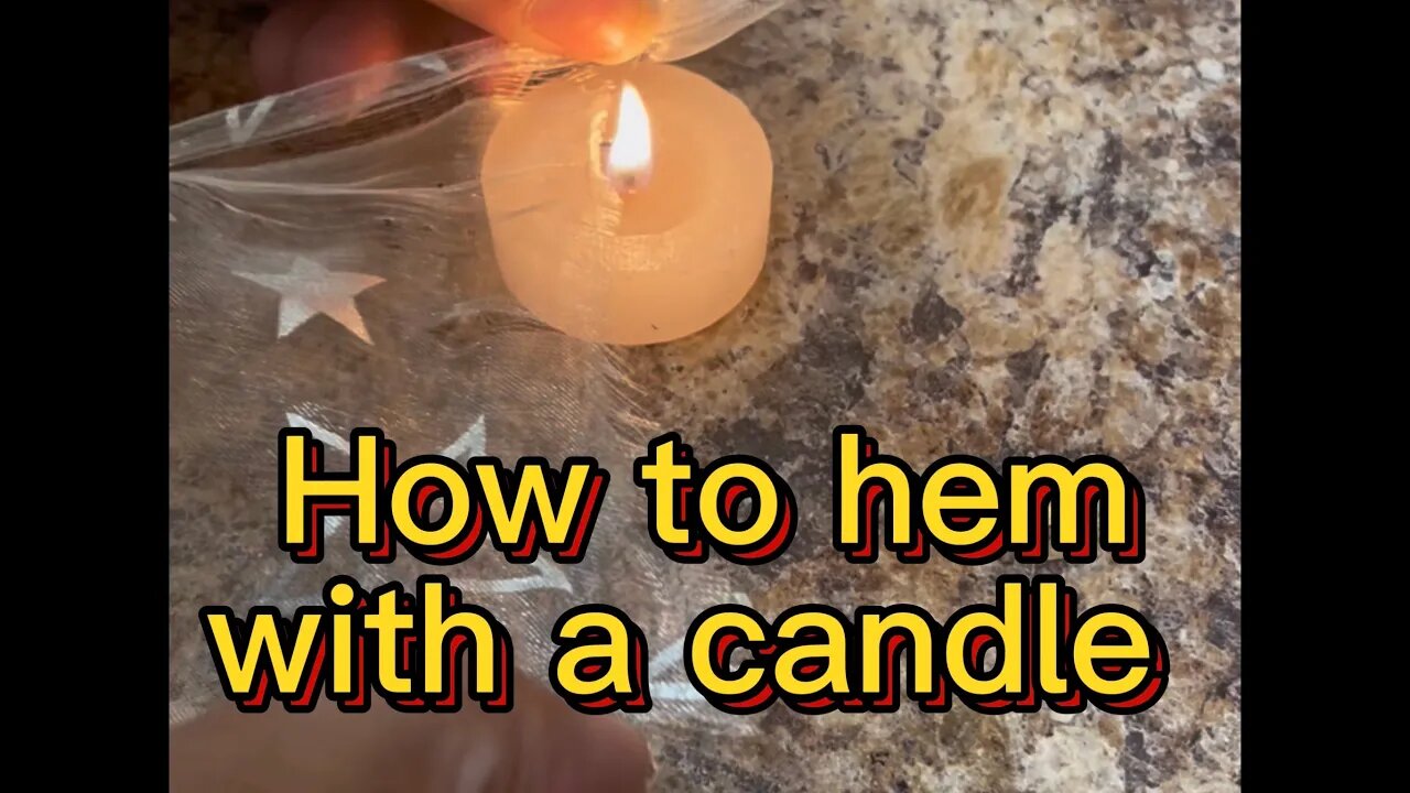 Unlock the sewing secret: Hemming made easy and fast! with candle