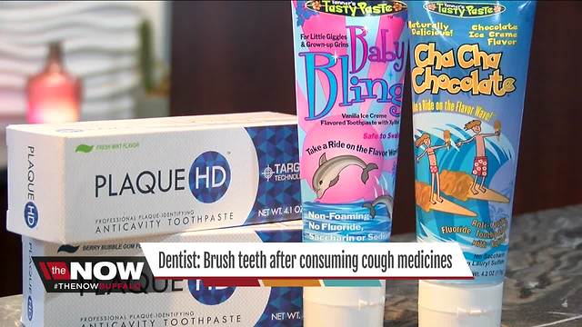 Dentist: Brush teeth after taking cough medicines