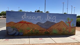 New Red Rock mural at Rafael Rivera Community Center