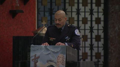 Brother Of Chicago Police Officer Enrique Martinez Speaks At His Funeral