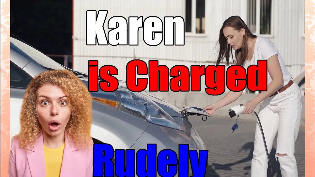 Online Karen Gripes About Rude EV Charging Stations #shorts