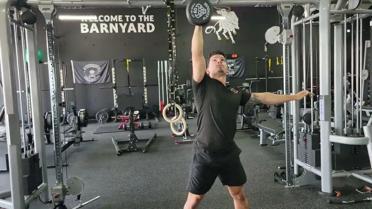 Single Arm Dumbbell Overhead Swings