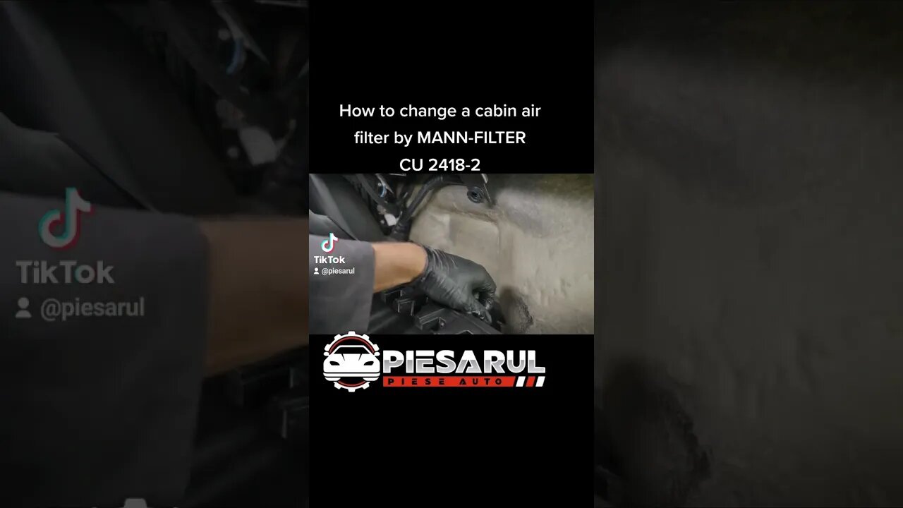 How to change a #cabin #air #filter by #MANN-FILTER #CU2418-2 #piesarul