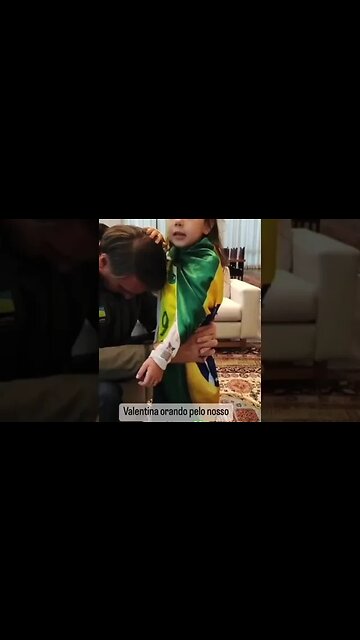 Valentina queria conhecer o "Tio Bolsonaro" e orar por ele - realizou o seu sonho de Natal