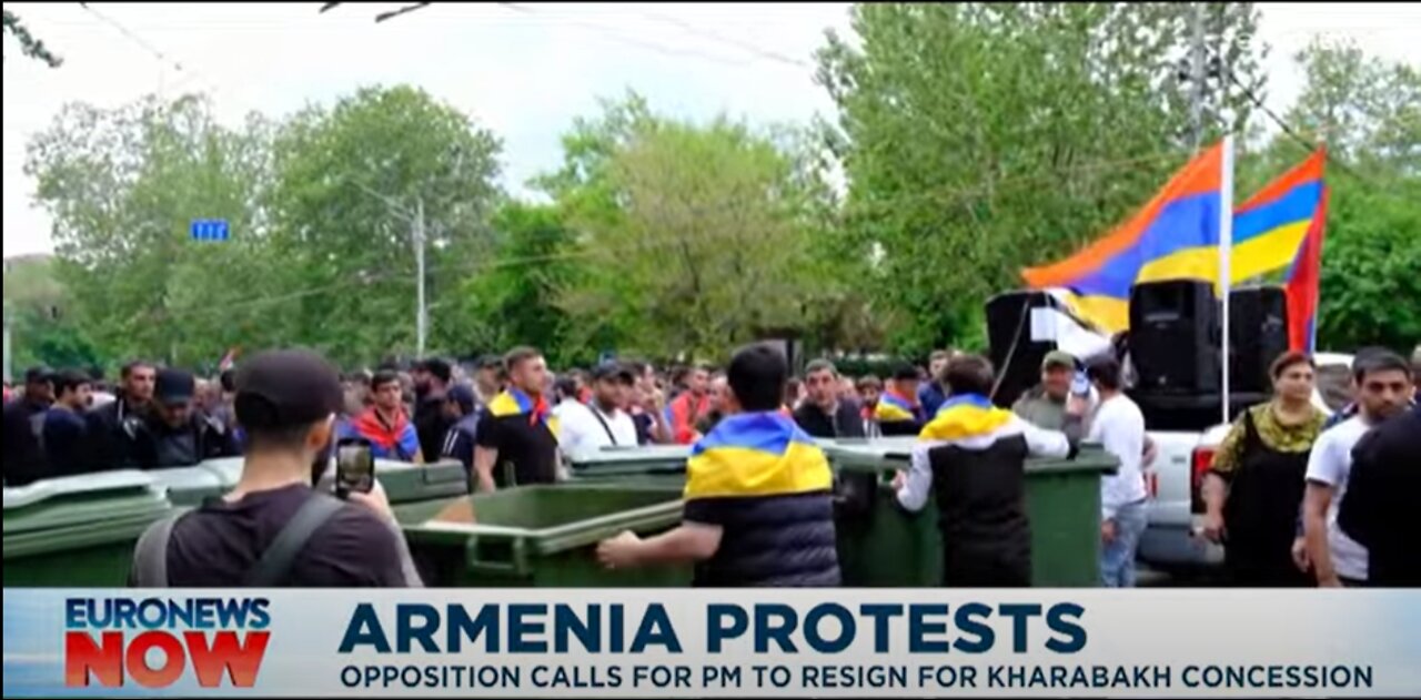 Dozens of people detained at anti-government demonstration in Armenia