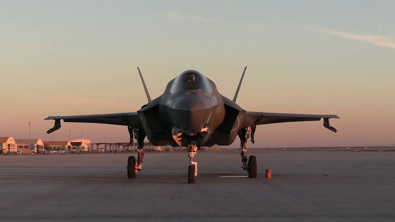 U.S. Marines Conduct Nighttime Training With F-35B Lightning II Fighter Jets