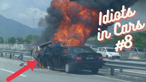 Idiots in cars compilation #8 Brutal car crashes, stupid drivers and more