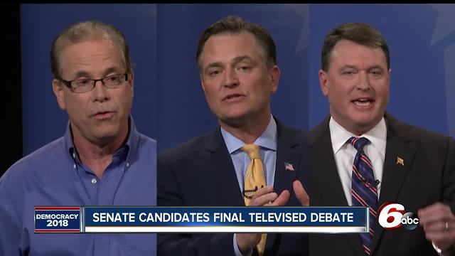 Indiana GOP Senate hopefuls keep up attacks during last pre-primary debate