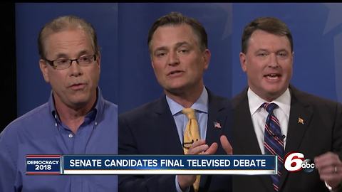 Indiana GOP Senate hopefuls keep up attacks during last pre-primary debate
