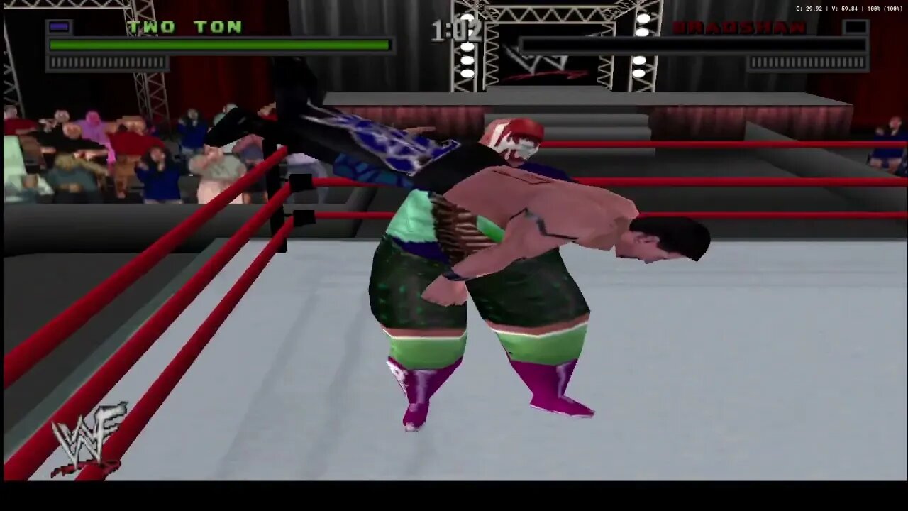 WWF Attitude PS1: vs match 8