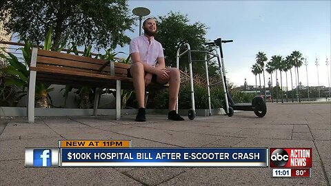 Florida man faces $100K hospital bill after e-scooter crash