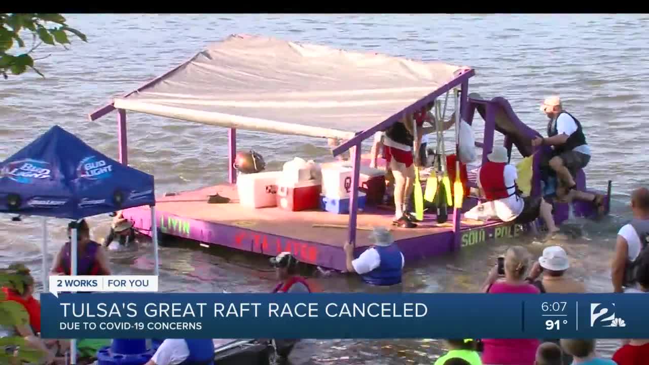 Tulsa's Great Raft Race canceled due to COVID-19 concerns