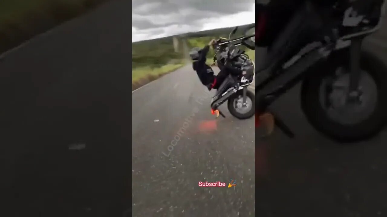one full lap motorcycle on the rear wheel #shorts