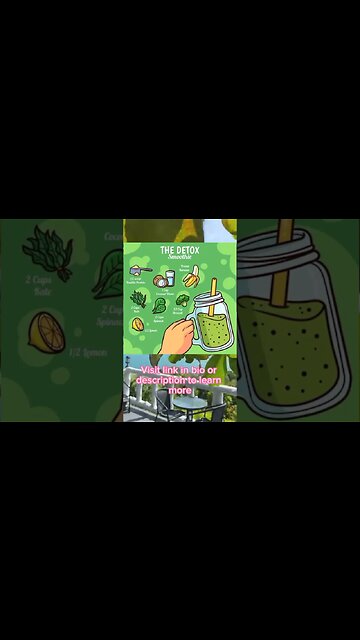 Discover the World of Detox Smoothies: Cleanse & Rejuvenate | The homemade detox smoothie #shorts