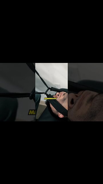 Y-strap had him SPEECHLESS😳🙌🔥 Would you try this?👀 #nyc #viral #asmr # #chiropractic