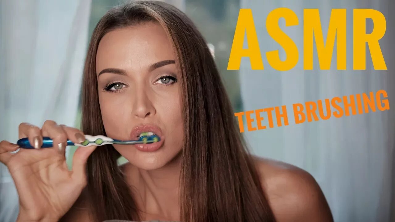 ASMR Gina Carla 👄 Teeth Brushing Sounds!