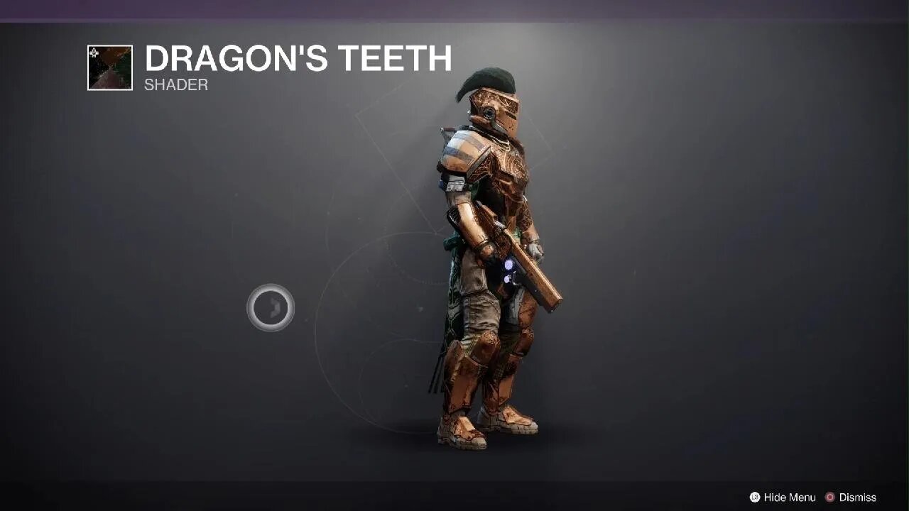 Destiny 2 sotw Iron Banner Shader - Dragon's Teeth