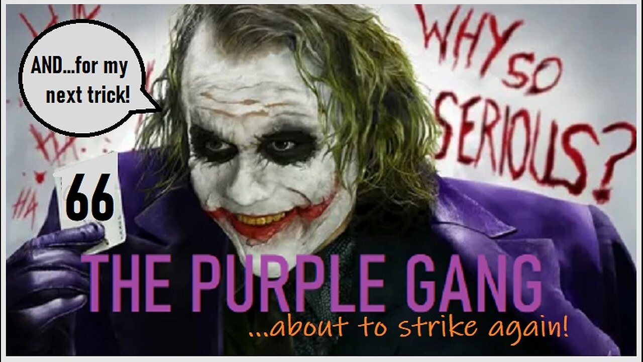 THE PURPLE 66 GANG ABOUT TO STRIKE AGAIN!! EXTREMELY STOOOPID PEOPLE BEWARE!