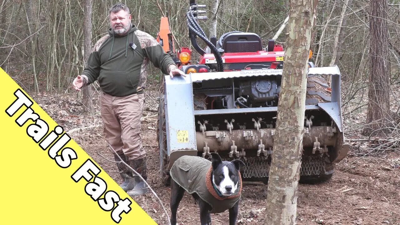 Clearing Woodland Trails | Tractor Forestry Mulcher, Chainsaw & Luck