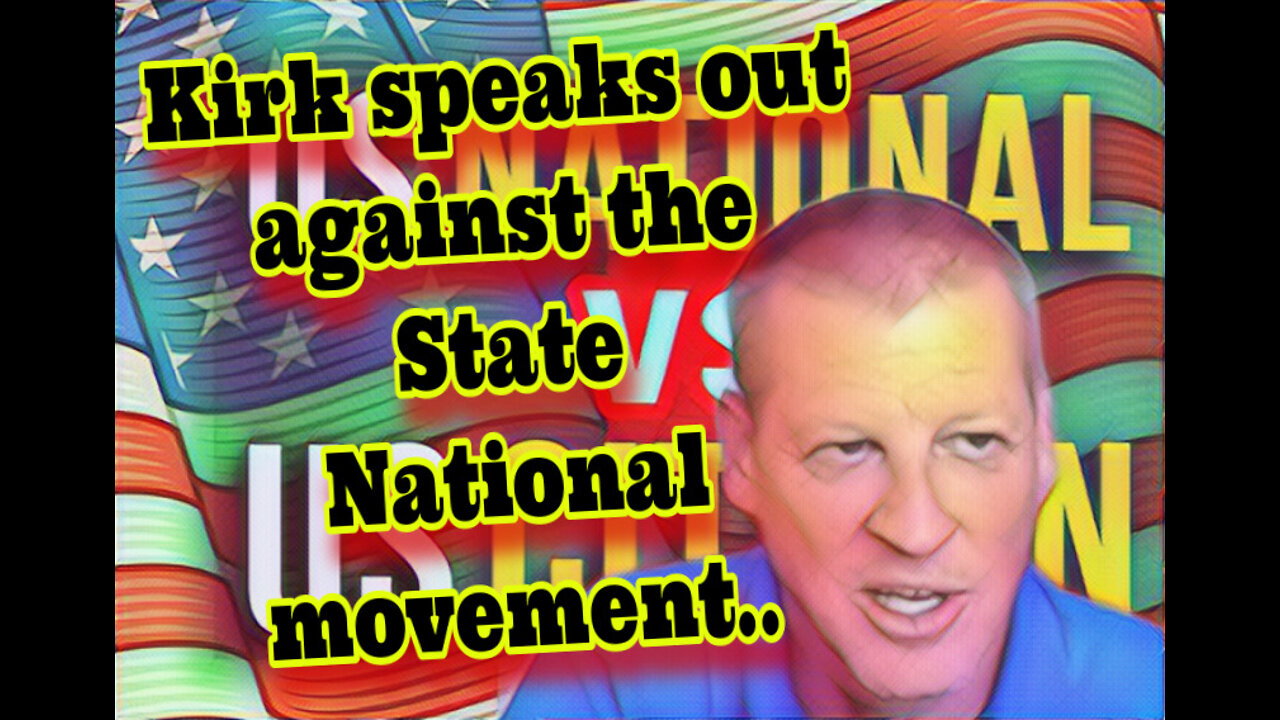 Kirk Pendergrass speaks out against the American State National Movement..