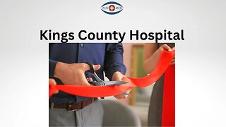 Cutting Ribbon at Kings County Hospital