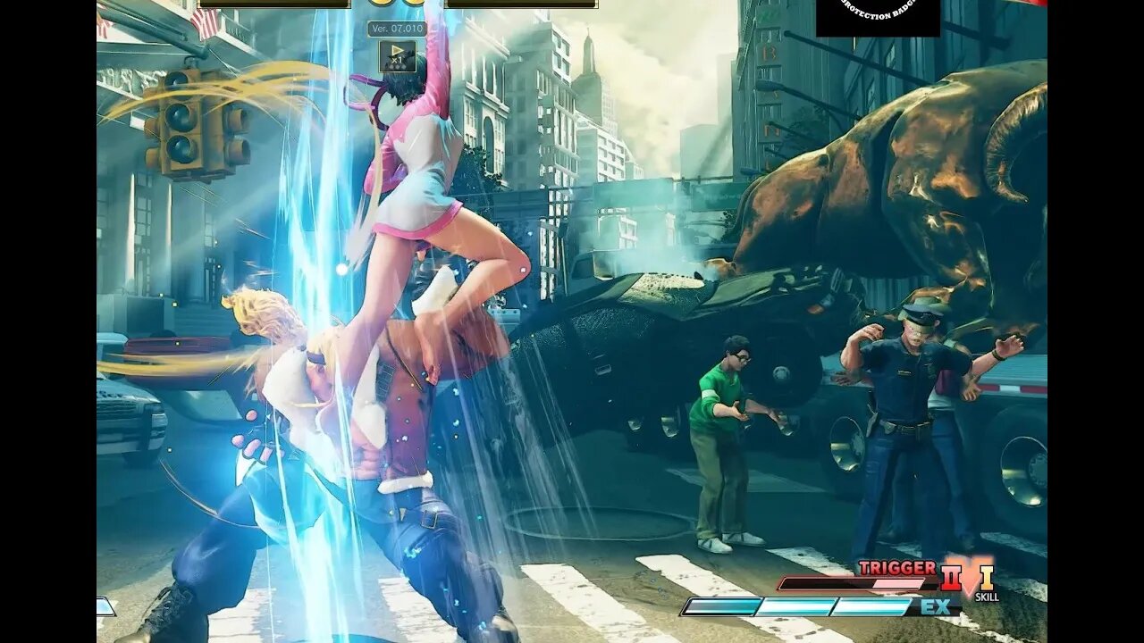 Alex taunt bait 15 hit parry on Sakura vtrigger2 OU!