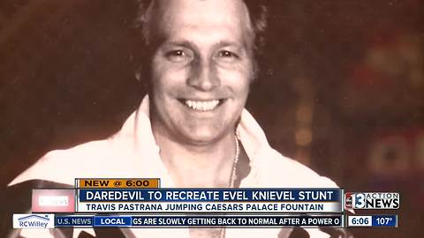 Evel Knievel's famous Casears Palace stunt to be recreated