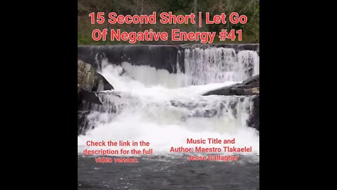 15 Second Short Of Let Go Of Negative Energy | #meditation #shorts #shortsvideo #waterfall #41