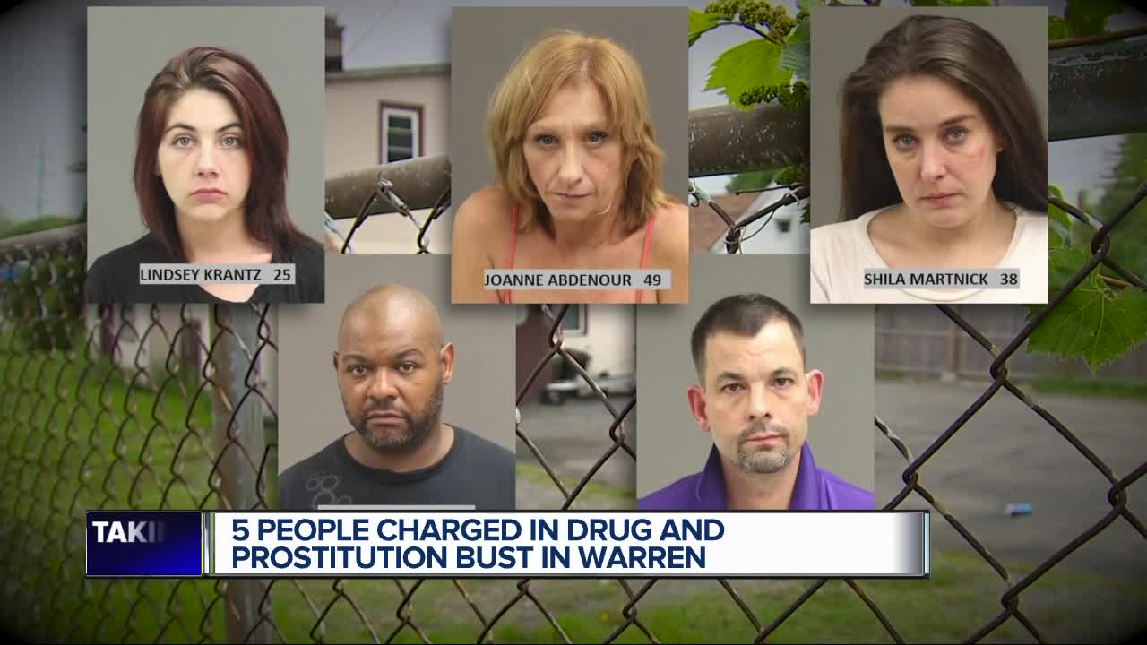 Warren police bust men & woman at alleged prostitution & drug house