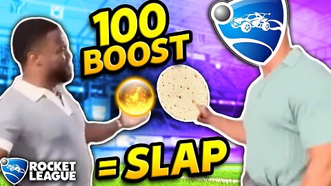 Rocket League, but you get SLAPPED by a tortilla EVERY time you grab boost