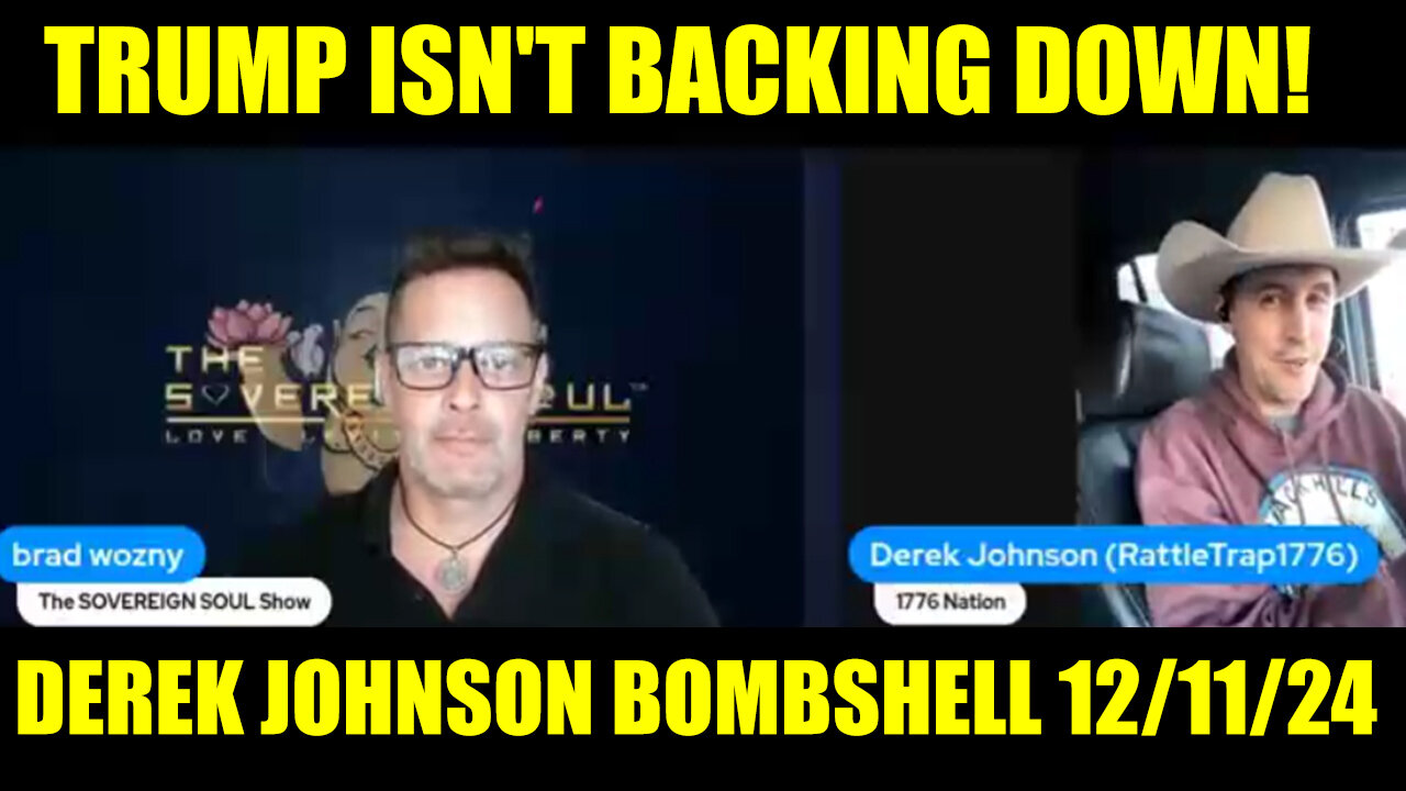 Derek Johnson HUGE INTEL 12/11/24 🔥 TRUMP ISN'T BACKING DOWN! 🔥 CHARLIE WARD 🔥 PHIL GODLEWSKI