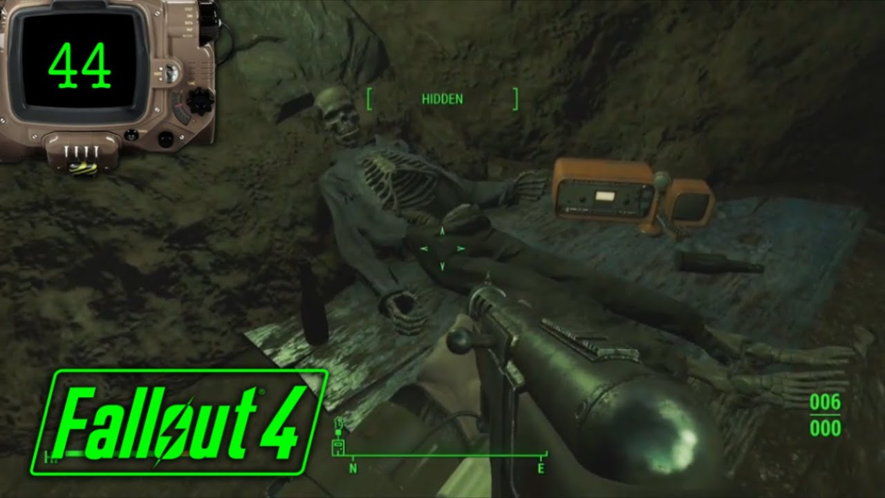 Fallout 4 (Cave Skeleton!) Let's Play! #44